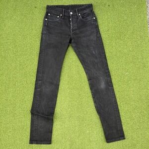 Buck Mason Jeans Maverick Slim Button Fly Black 14 Oz.Double Dipped Men's 28x34